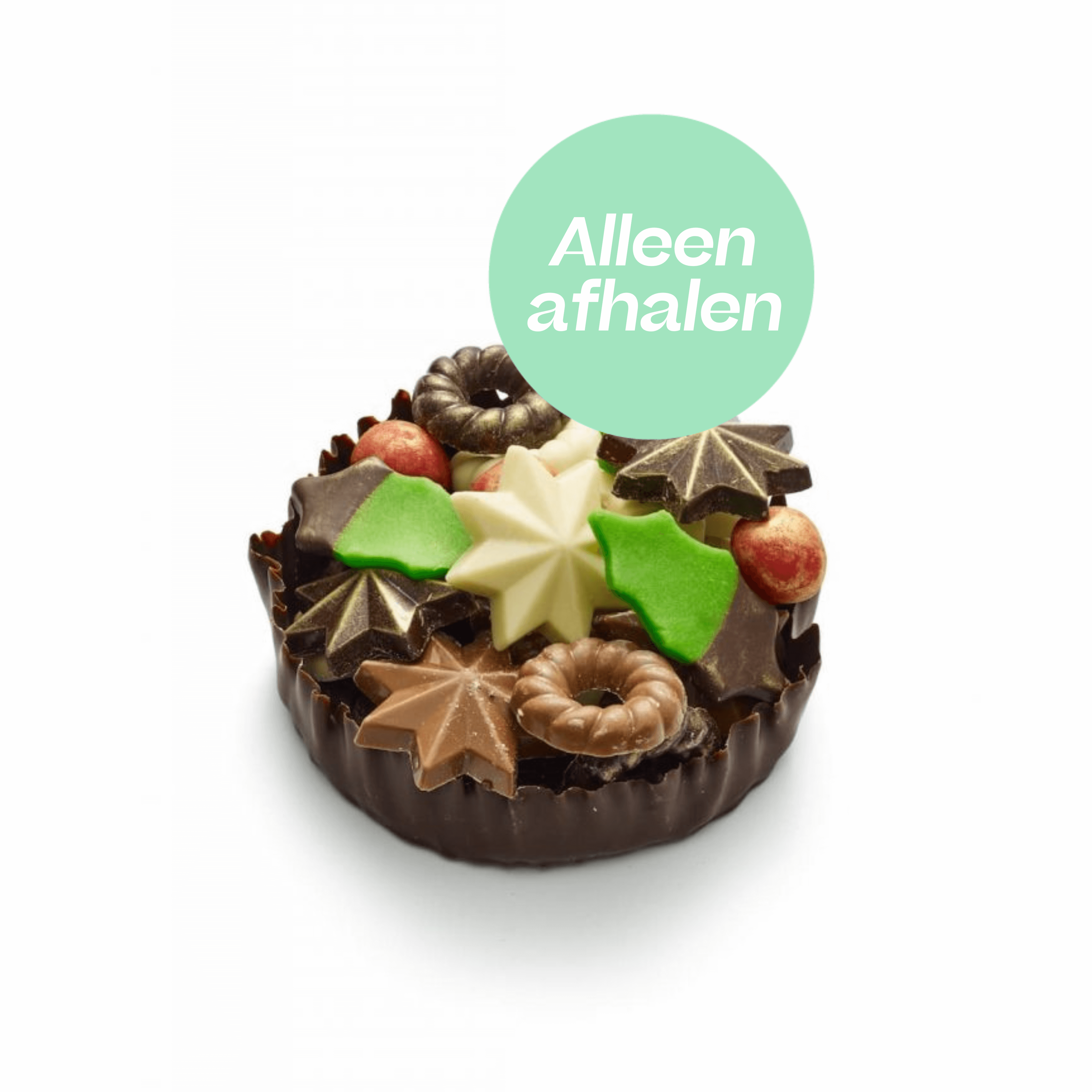 Luxe chocolade kerstbonbonnière van De Bonte Koe