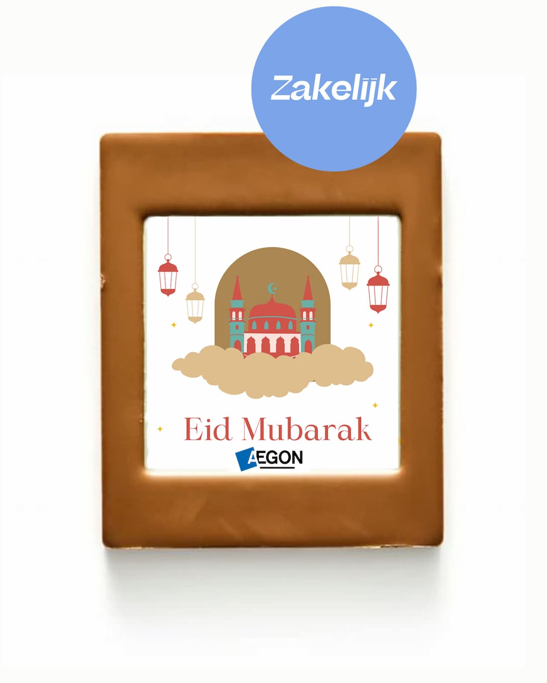 Gepersonaliseerde Chocolade Wenskaart | Eid Mubarak