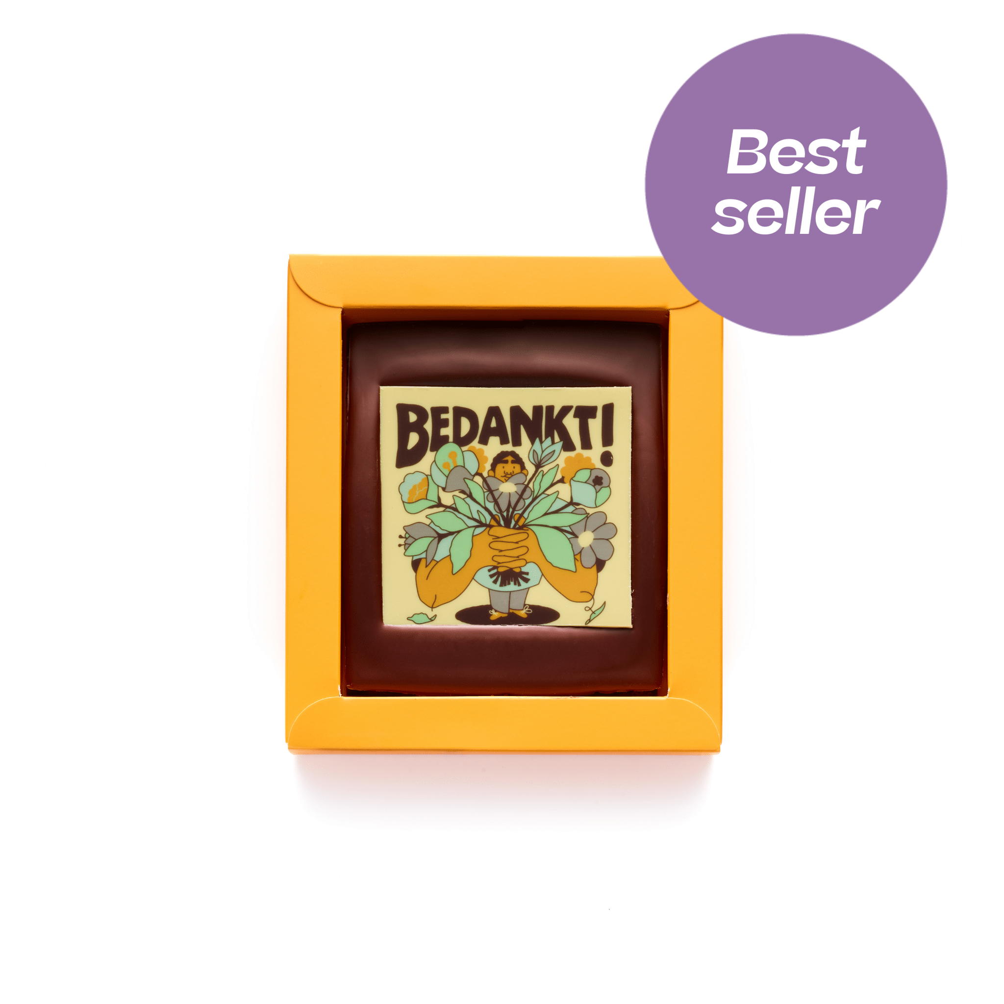 Chocolade Wenskaart | Bedankt - De Bonte Koe