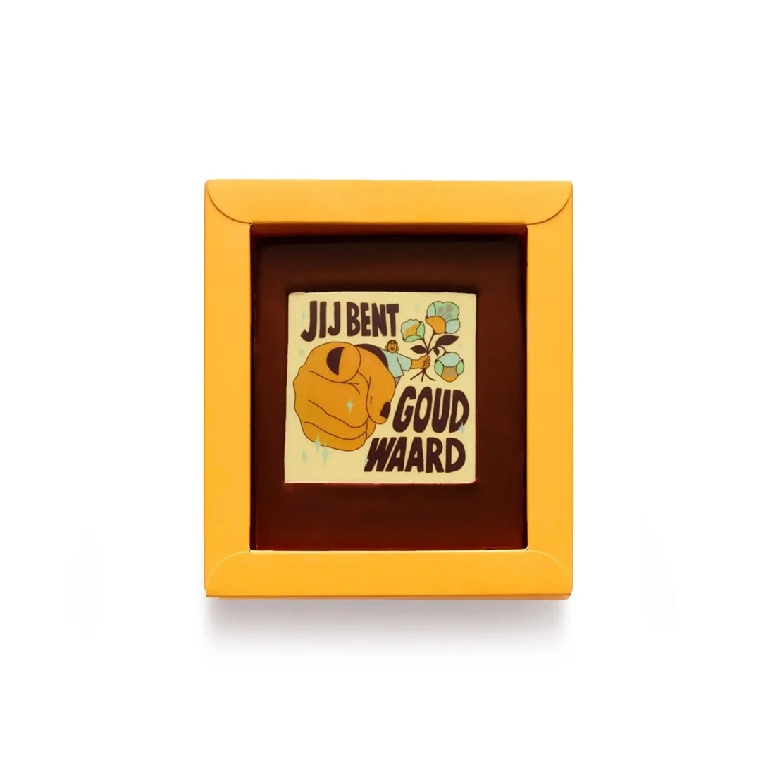 Chocolade Wenskaart | Goud Waard - De Bonte Koe