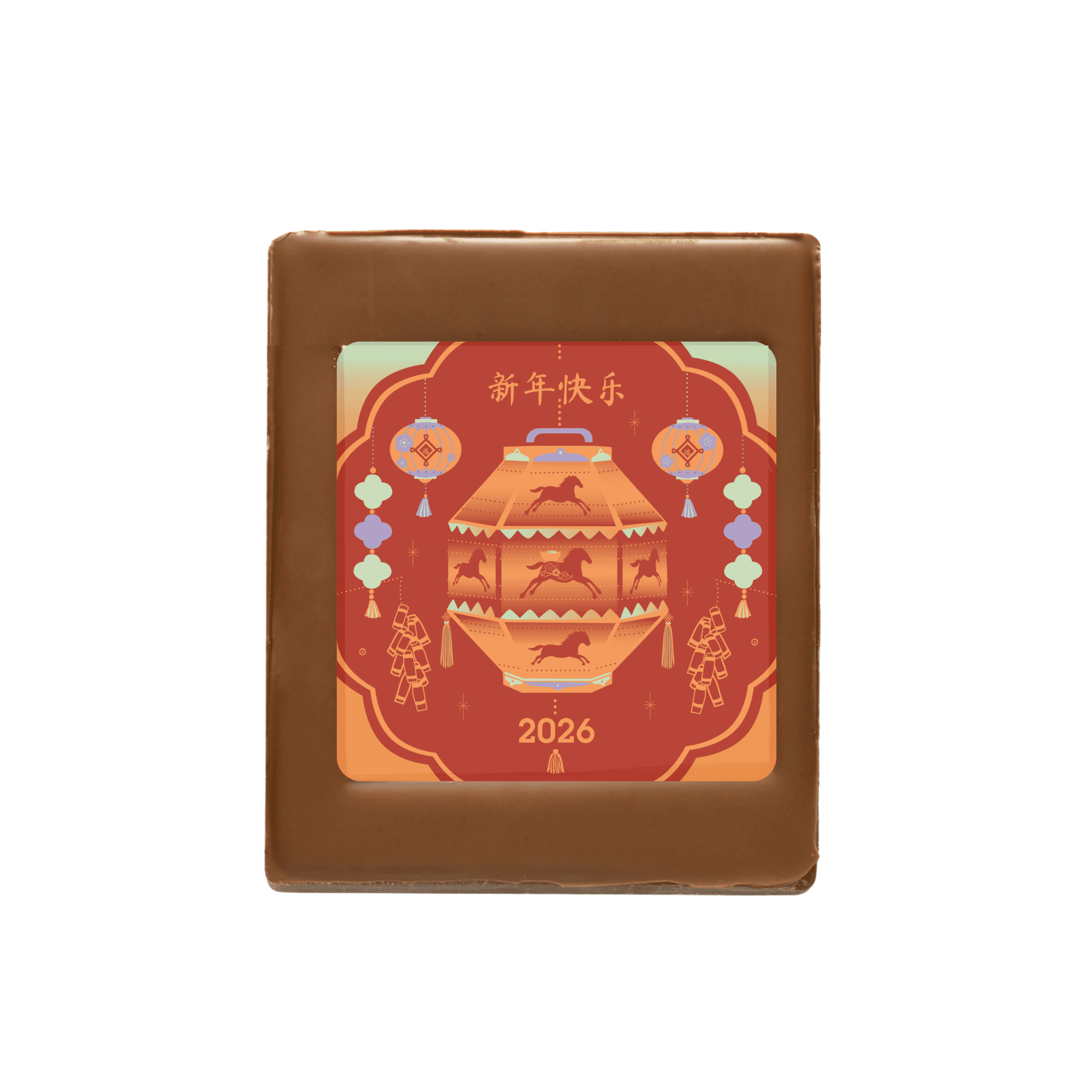 Chocolade wenskaart I Chinees Nieuwjaar - De Bonte Koe