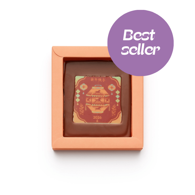 Chocolade Wenskaart I Lunar Nieuwjaar - De Bonte Koe