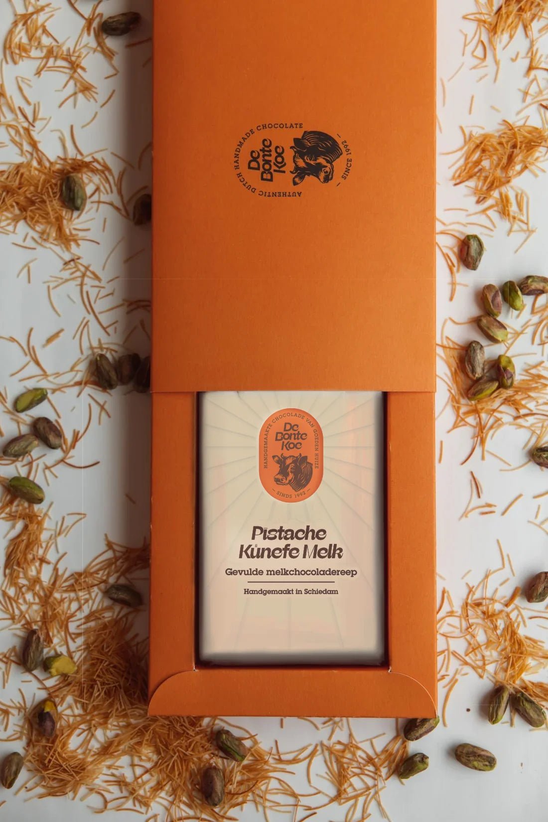 Deluxe Reep | Pistache Künefe melkchocolade - De Bonte Koe