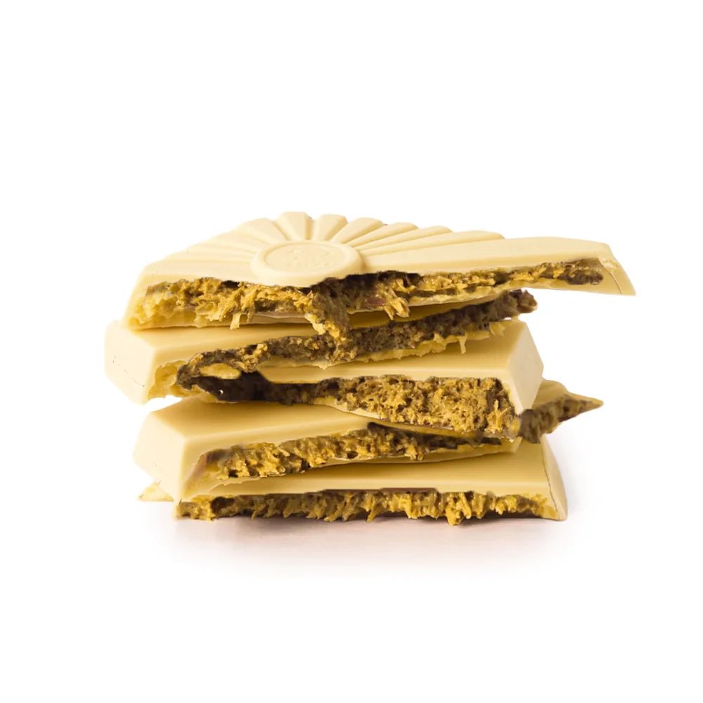 Deluxe reep | Pistache Künefe witte chocolade - De Bonte Koe