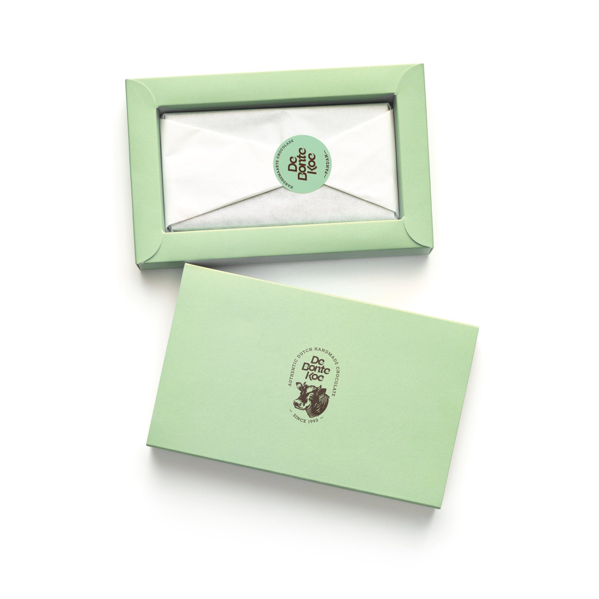 Pandan Kokos melkchocolade reep - De Bonte Koe