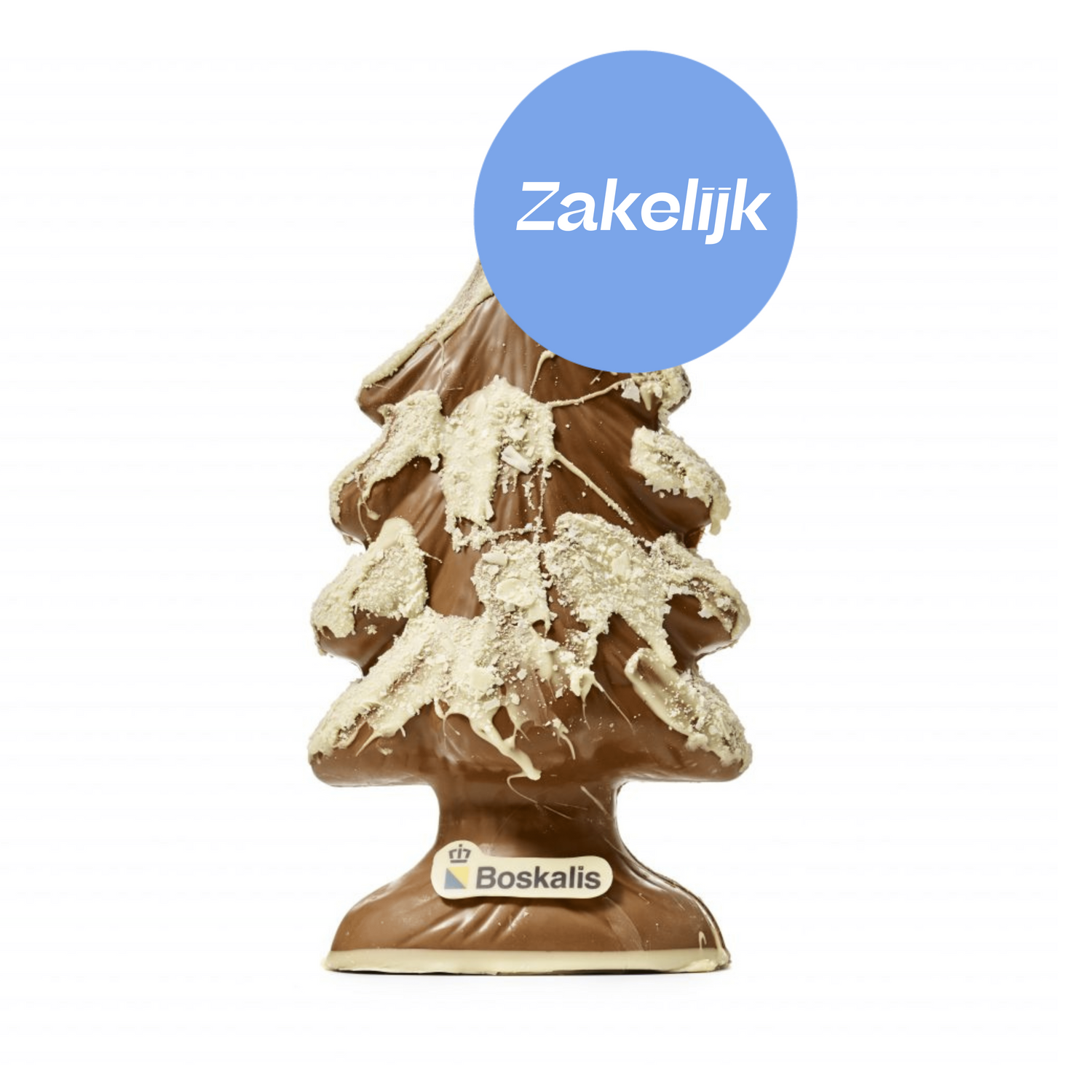 Gepersonaliseerde 3D chocolade kerstboom met logo