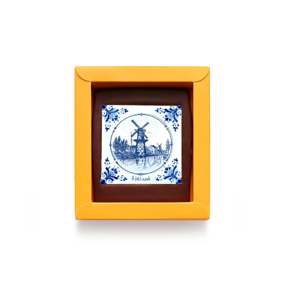 Chocolade Wenskaart | Delfts Blauwe Molen (Holland)