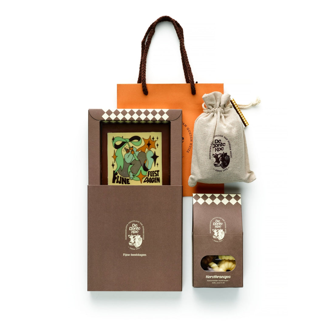Chocolade Kerstpakket | Medium - De Bonte Koe