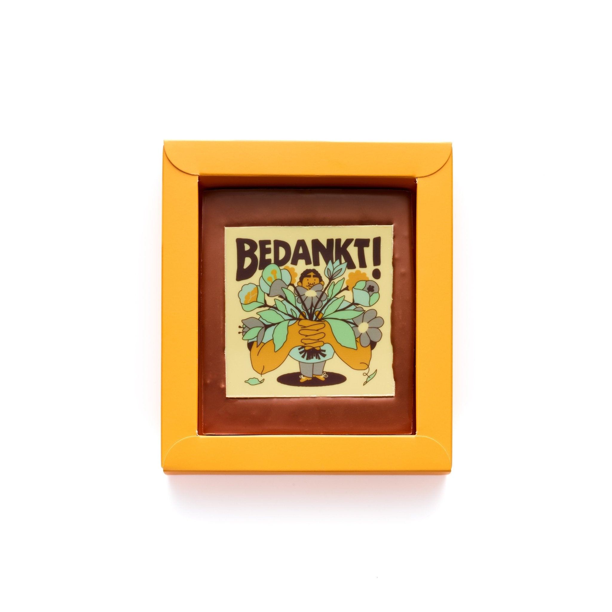 Chocolade Wenskaart | Bedankt - De Bonte Koe