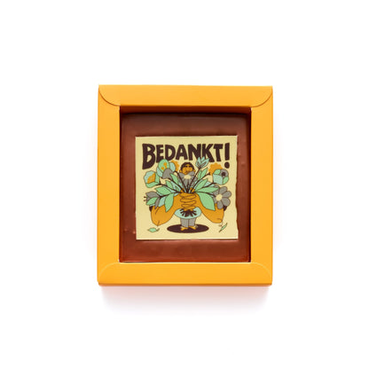 Chocolade Wenskaart | Bedankt - De Bonte Koe