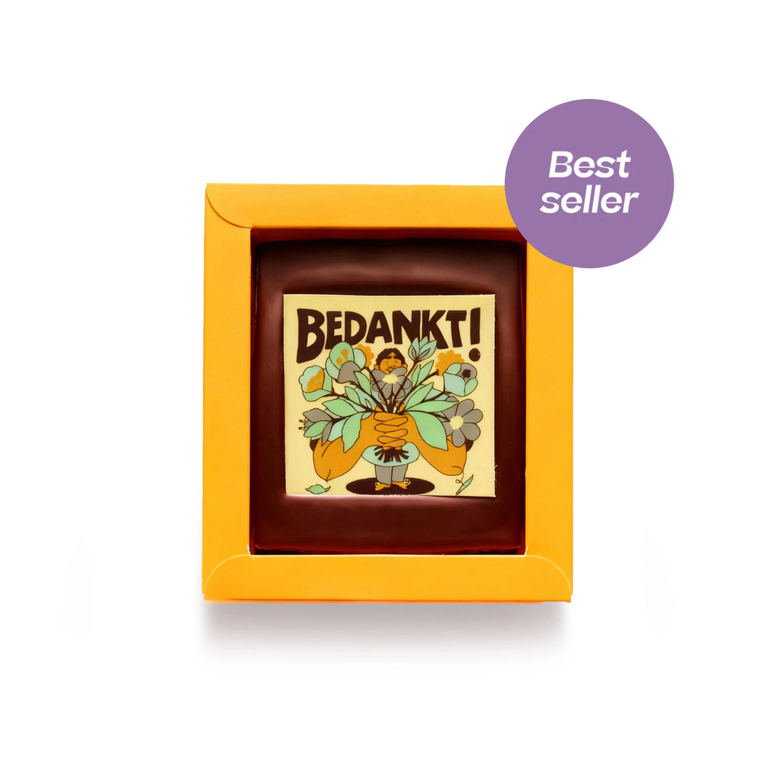 Chocolade Wenskaart | Bedankt - De Bonte Koe