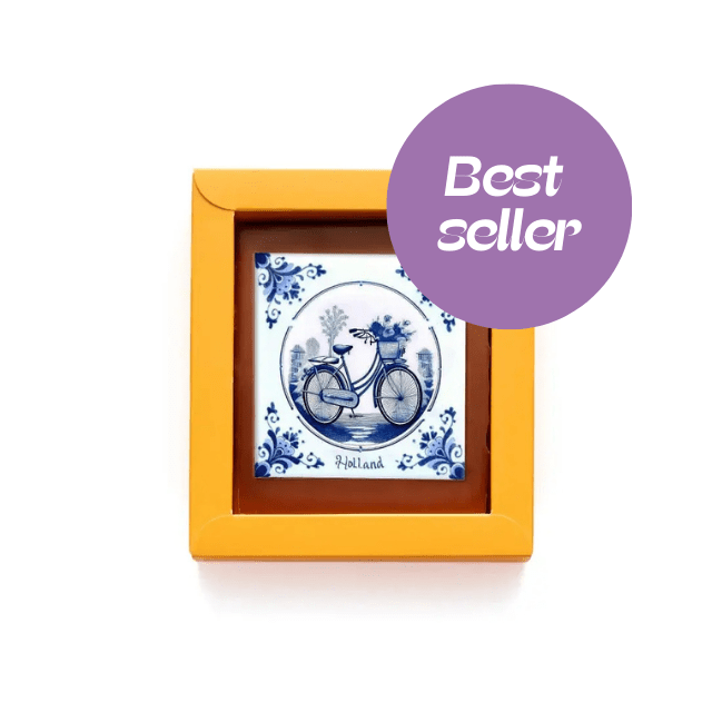 Chocolade Wenskaart | Delfts Blauwe Fiets - De Bonte Koe