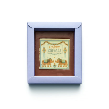 Chocolade wenskaart | Diwali - De Bonte Koe