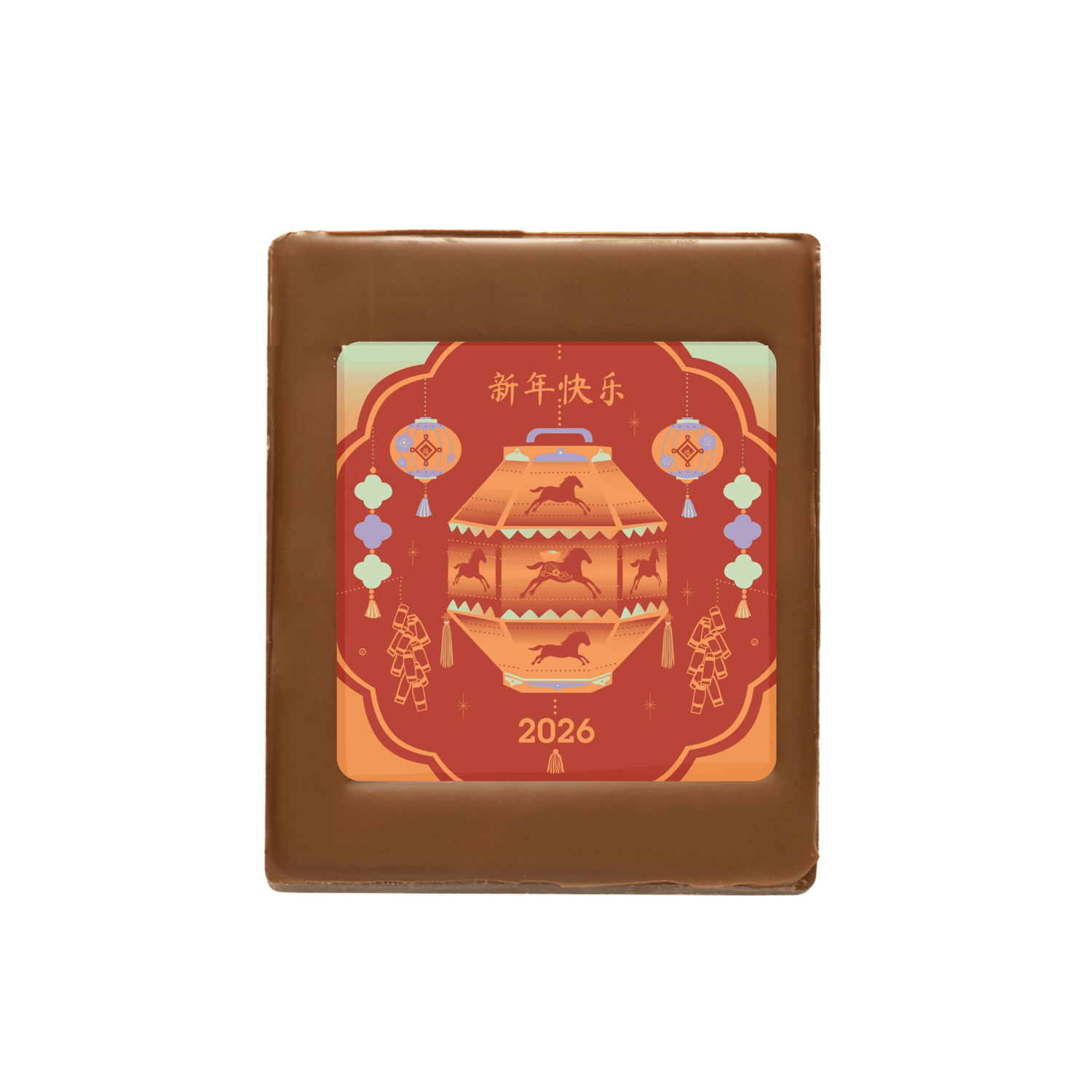 Chocolade wenskaart I Chinees Nieuwjaar - De Bonte Koe