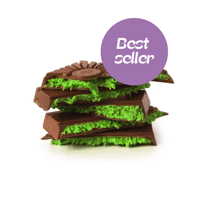 Deluxe reep | Pandan Kokos melkchocolade - De Bonte Koe