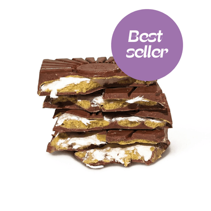 Deluxe reep | Pistache Floss melkchocolade - De Bonte Koe