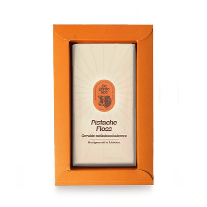 Deluxe reep | Pistache Floss melkchocolade - De Bonte Koe