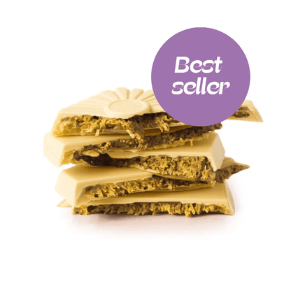 Deluxe reep | Pistache Künefe witte chocolade - De Bonte Koe