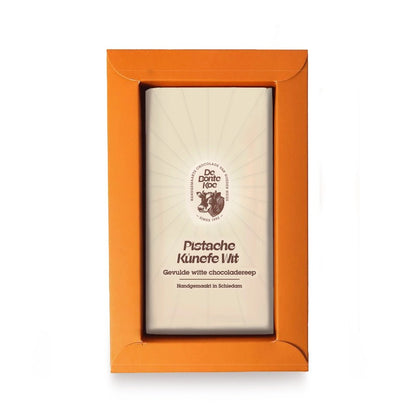 Deluxe reep | Pistache Künefe witte chocolade - De Bonte Koe