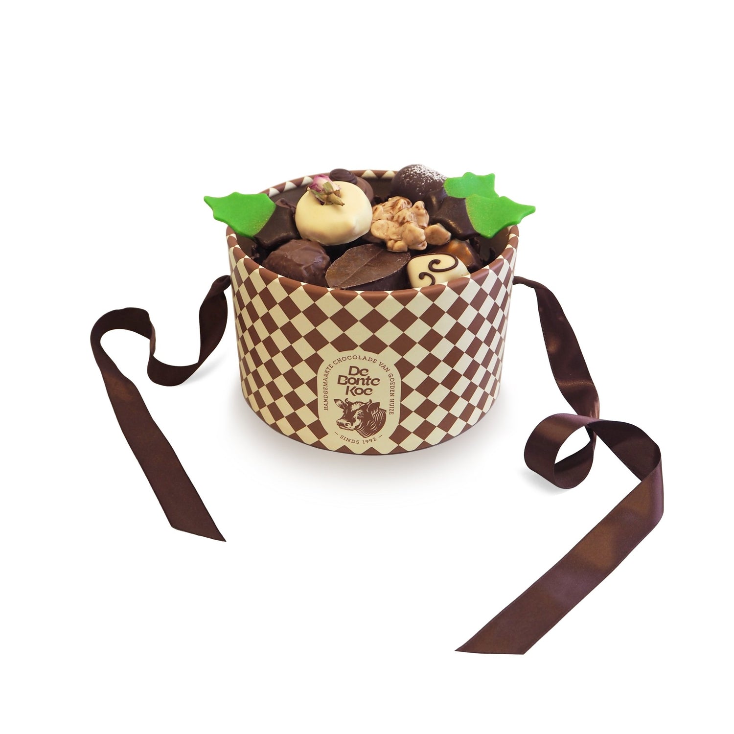 Luxe chocolade kerstbonbonnière - De Bonte Koe