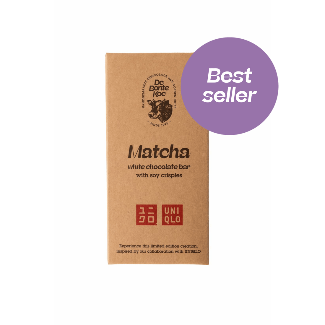 Matcha | Witte chocolade en soya crisps - De Bonte Koe