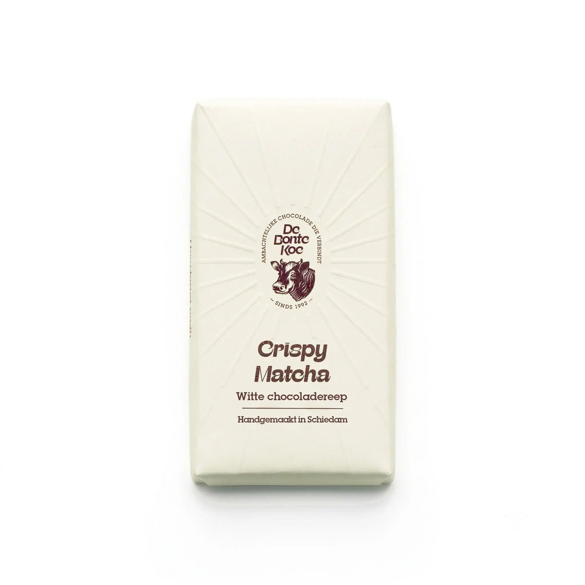 Matcha | Witte chocolade en soya crisps - De Bonte Koe